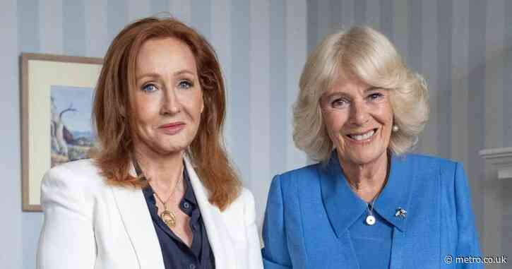 Trans supporters rally against JK Rowling’s meeting with Queen Camilla: ‘Protect the dolls’