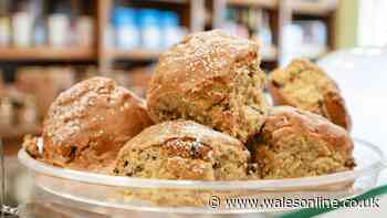 Scones come out tall and soft if you add 2 ingredients before baking