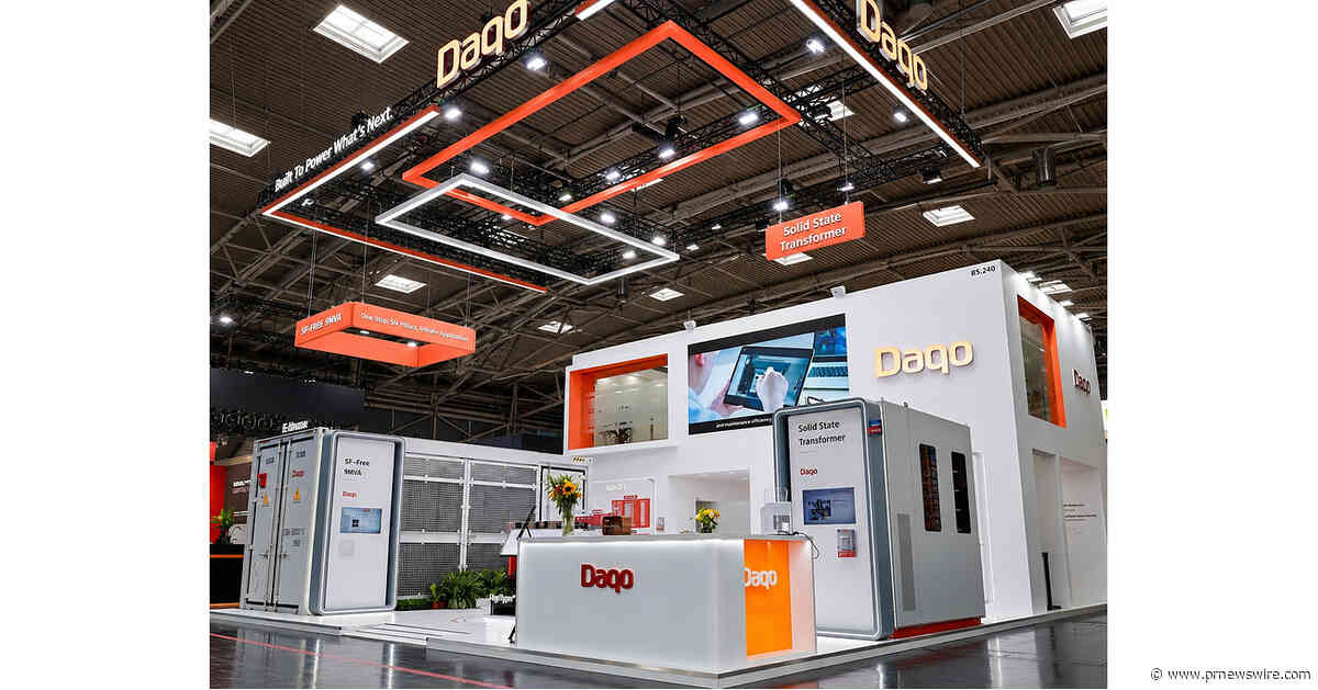 Daqo présente ses solutions de distribution sans SF6 et ses solutions d'alimentation préfabriquées au salon « The smarter E Europe 2026 »