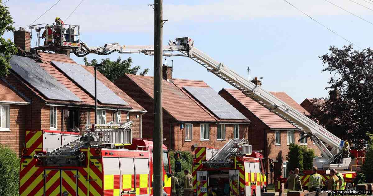 Huge emergency operation as firefighters tackle North Shields house fire