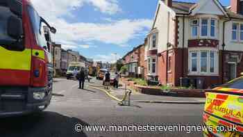 Boy, 13, and teen, 19, in 'serious condition' after fire rips through Blackpool house