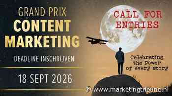 Inschrijvingen Grand Prix Content Marketing geopend
