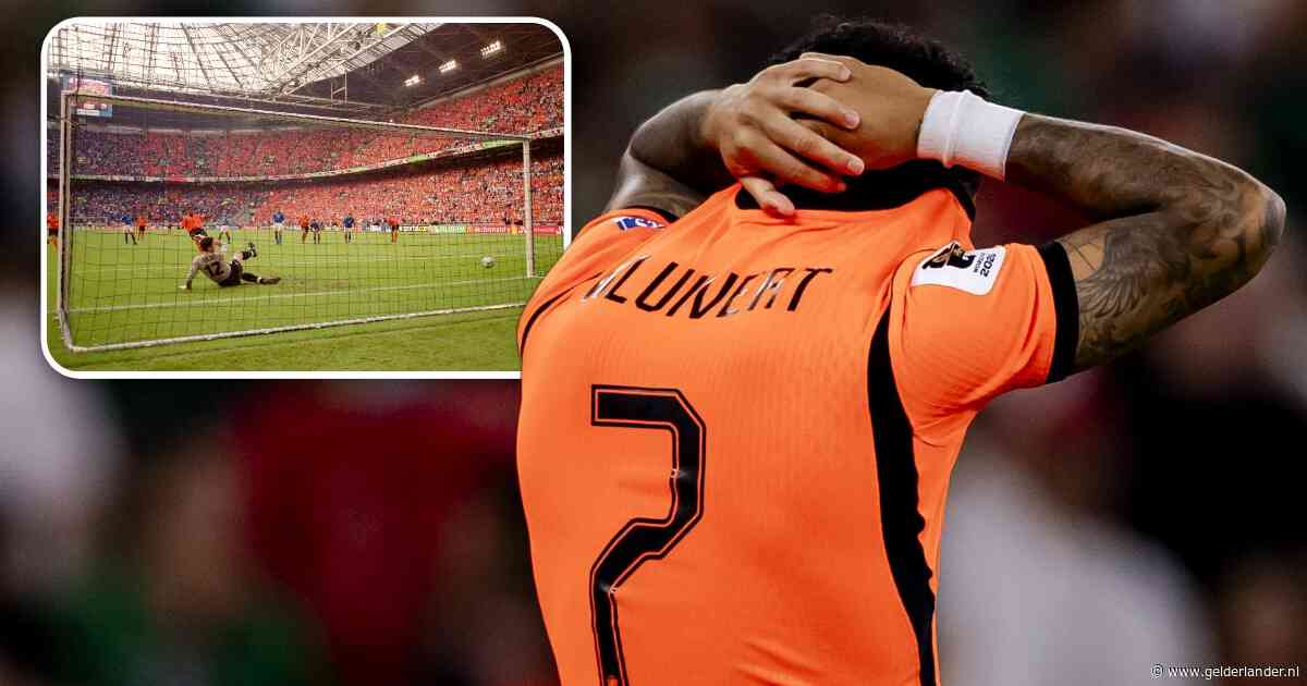 Alsof het zo moest zijn: Justin Kluivert schiet penalty tegen dezelfde paal als zijn vader, exact 26 jaar later