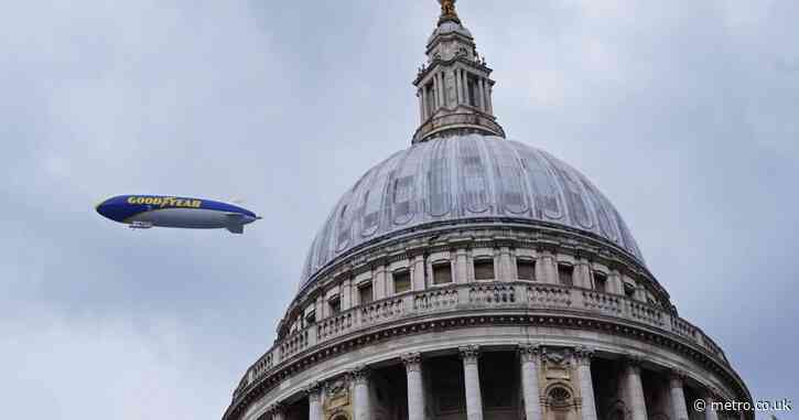 Iconic Goodyear blimp returns to London for first time in years