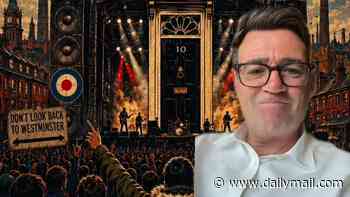 'Don't look back to Westminster': Gleeful Andy Burnham pushes his 'Manchesterism' agenda as he hails mock-up posters for new 'No10 North'