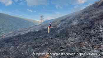 A week on and the devastating wildfire at Tintwistle Moor is still burning