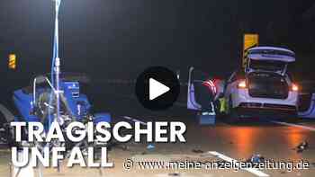 Tödlicher Unfall B29: Aquaplaning schleudert Auto auf Trike-Paar