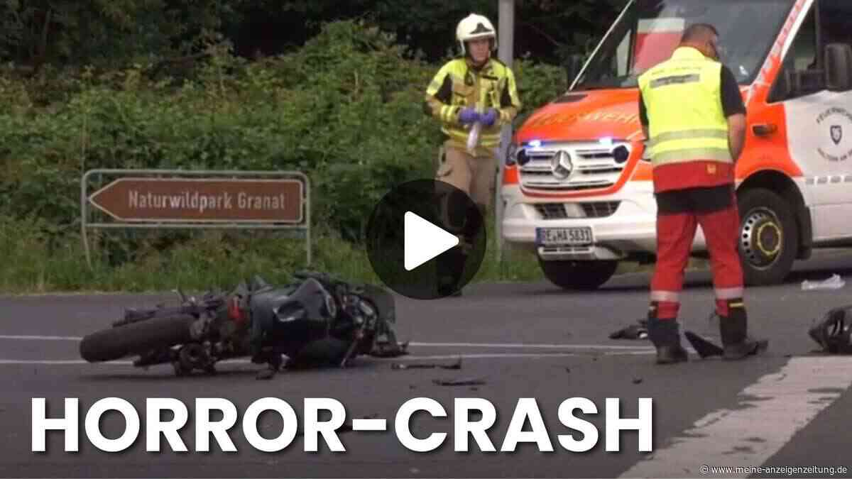Zwei 17-Jährige nach Crash auf B58 in Lebensgefahr – Unfall-Video
