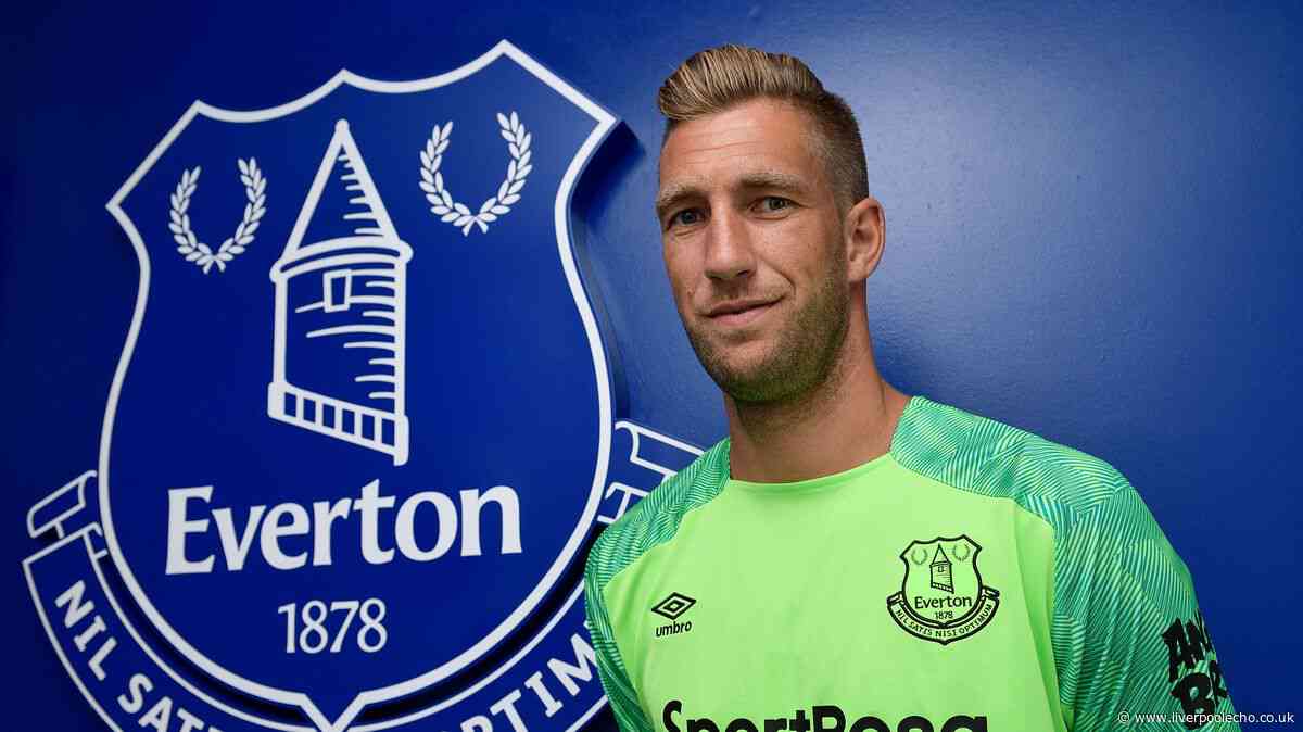 Everton keeper's unique double save thwarted Pep Guardiola but he refused to get carried away
