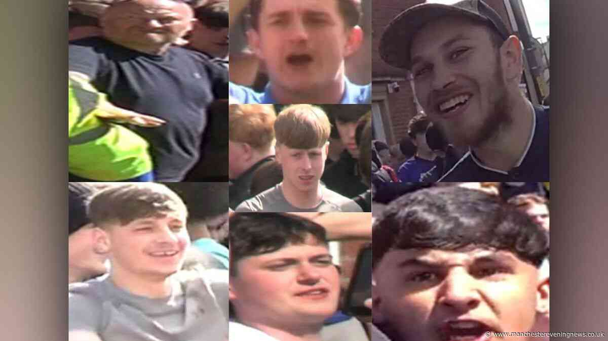 Police want to speak to these people after chaos on pitch at Rochdale AFC v York