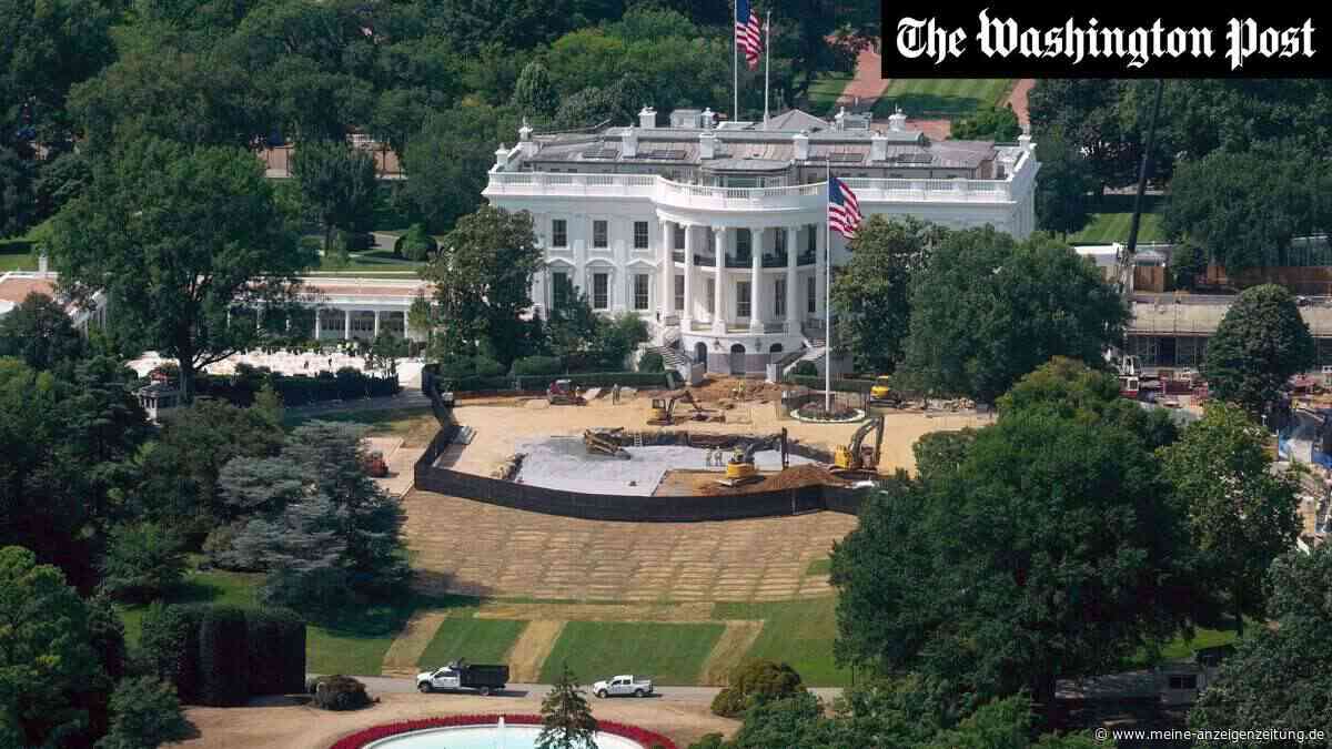 Nicht angekündigt, aber schon im Bau: Trump verändert Weißes Haus erneut