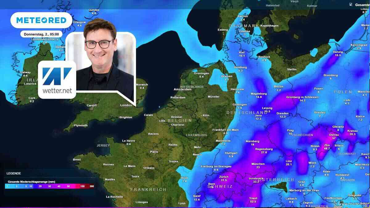 Gewitter-Chaos über Deutschland: Bis zu 80 Liter Regen und Hagel drohen