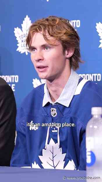 Gavin McKenna is excited to meet Leafs Nation