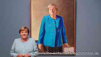 Ex-Kanzlerin Merkel leuchtet: Porträt für Kanzlergalerie enthüllt