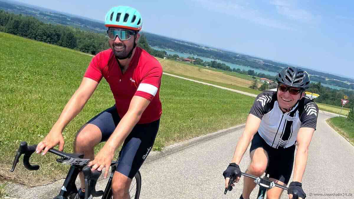 Rosenheimer Radmarathon bei 36 Grad: Warum sich OB Abuzar Erdogan diese Quälerei antat
