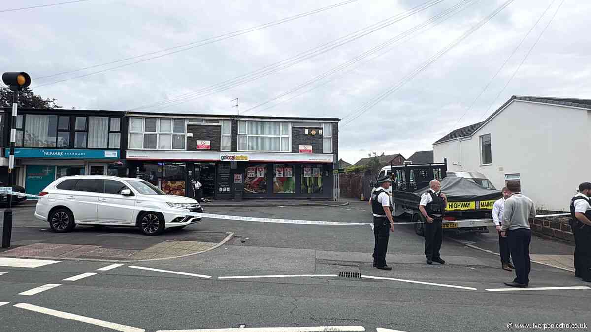Melling police incident live after man 'shot in the neck'