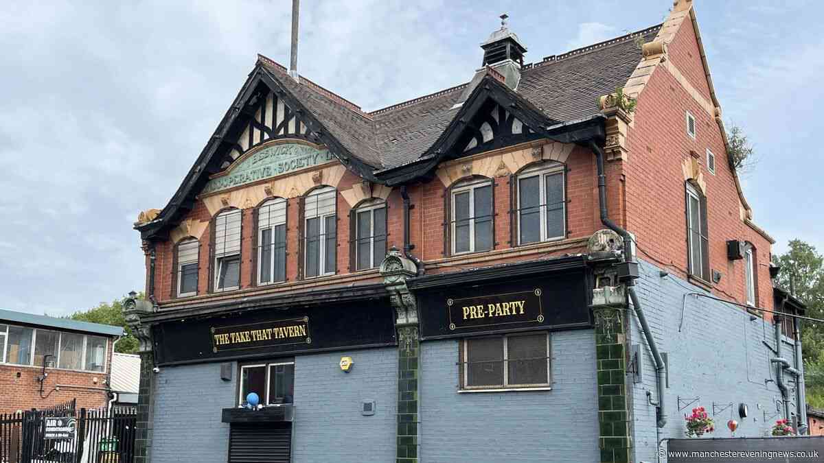 A Take That pub has popped up near the Etihad Stadium - this is what it's all about
