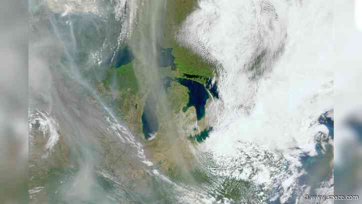 Ocean-monitoring satellite spots wildfire smoke from space | Space photo of the day for July 1, 2026