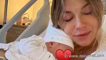 Sienna Miller, 44, shares first photos of her newborn baby and toddler as she and exhausted fiancé Oli Green, 29, give rare insight into the realities of 'adulting'