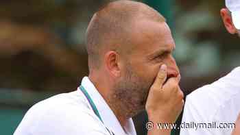 Furious Dan Evans accuses Wimbledon chiefs of 'lacking the minerals' to explain his singles wildcard snub - as tearful star's SW19 swansong ends with doubles defeat