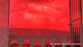 Blood-red skies appear over Venezuela days after deadly earthquakes sparking fears of a biblical omen