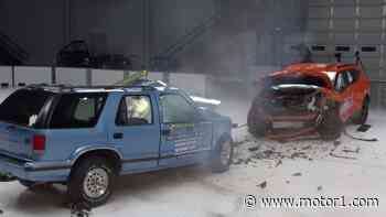 Watch A New Chevy Blazer Demolish An Old One In A Crash Test