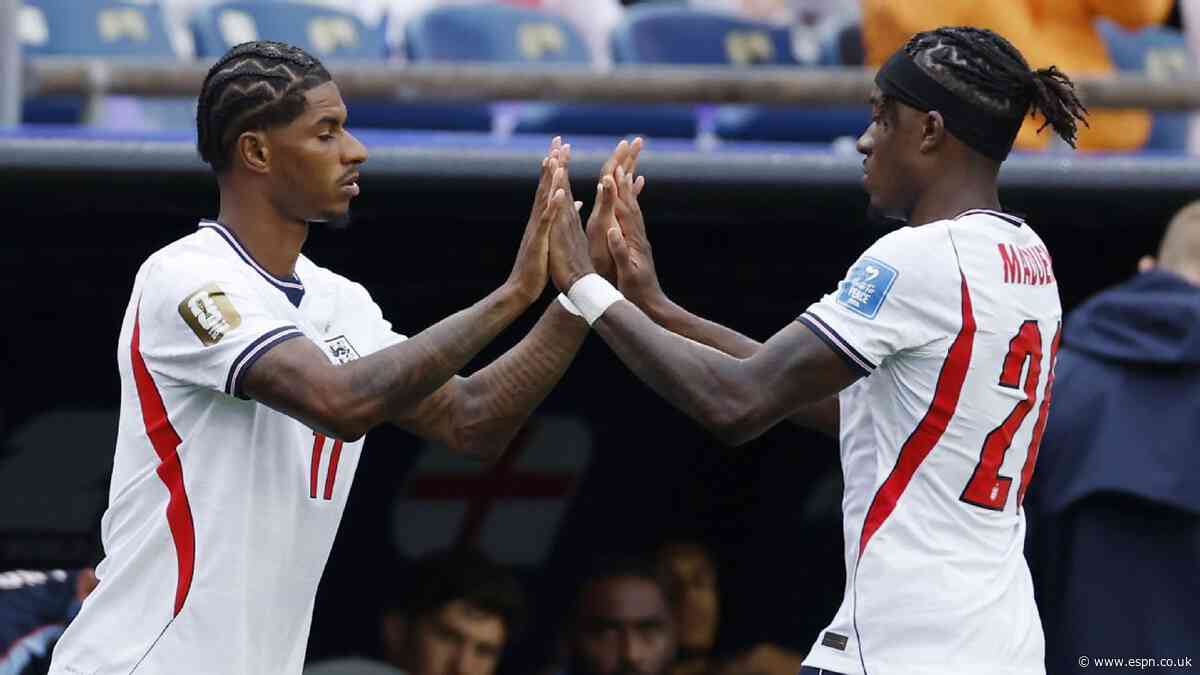 Sources: Rashford starts for England vs Congo DR