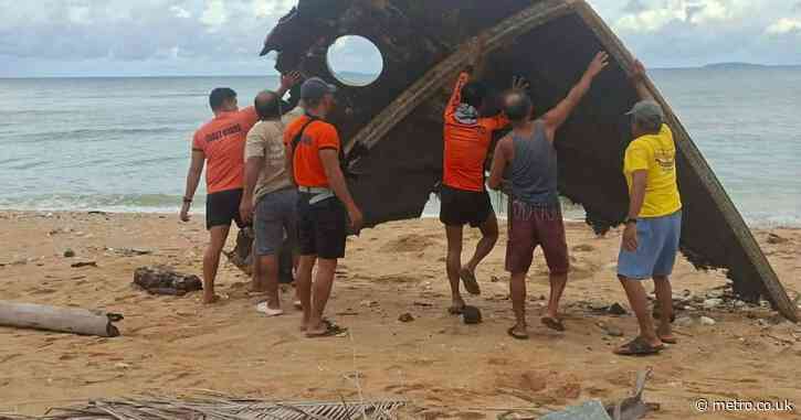 ‘Rocket debris’ found on beach in Philippines