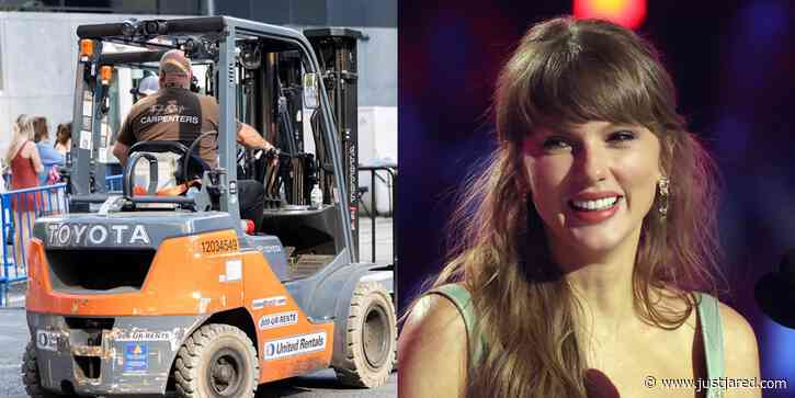 Crew Member Wearing Taylor Swift T-Shirt Outside Madison Square Garden Responds as Wedding Rumors Swirl