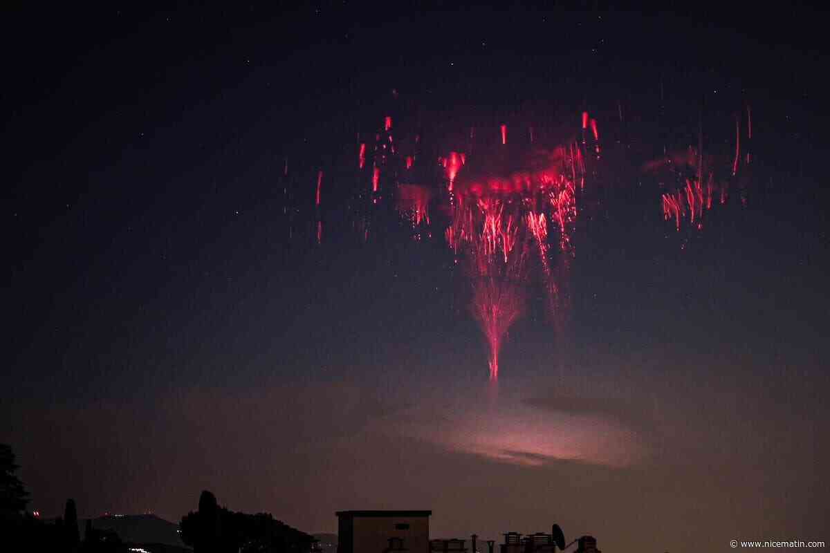 Un phénomène rare lié aux orages : ce passionné de photographie chasse les « sprites rouges » dans le ciel azuréen
