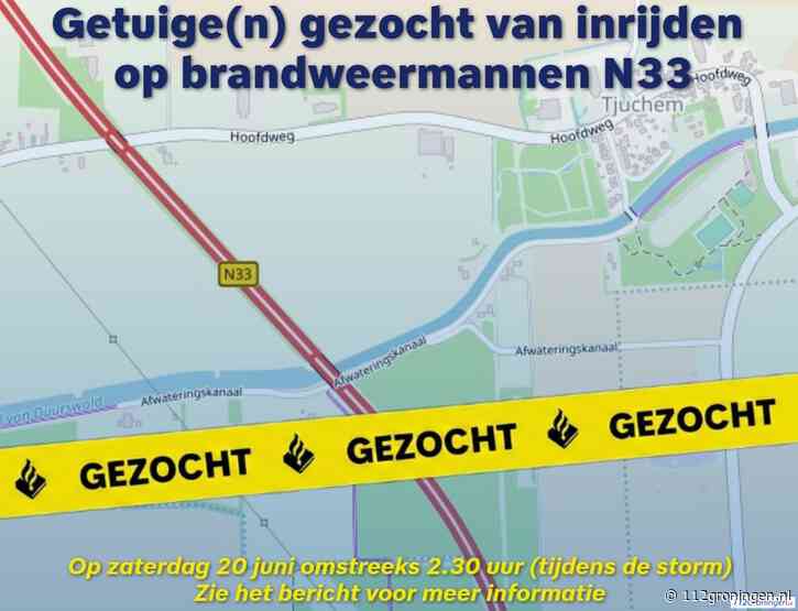 Auto rijdt in op brandweermensen tijdens stormnacht, getuigen gezocht
