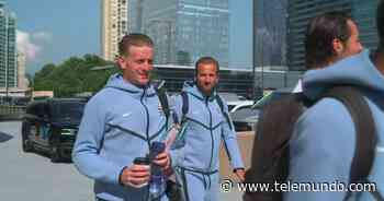 ¡Lista Inglaterra! Así salieron Harry Kane y su selección rumbo al Estadio Atlanta
