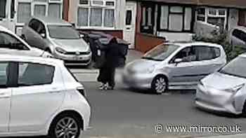 Moment woman knocked over by car which failed to stop in Birmingham