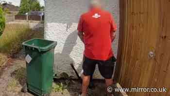 Nottingham neighbours 'annoyed and upset' after Royal Mail postman seen urinating on house