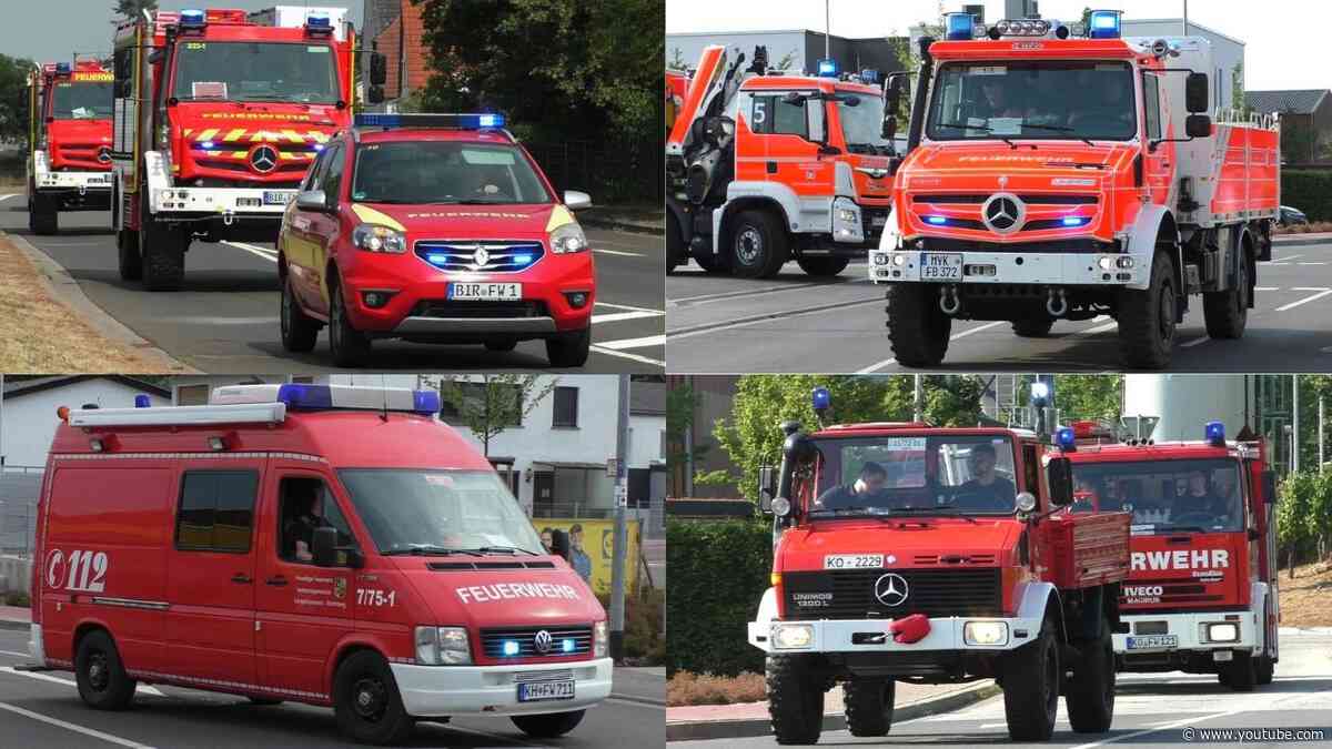 [2/4] [Waldbrand - 600 Einsatzkräfte bei 40°+] Großeinsatz Feuerwehr DRK.. Traisen / Bad Kreuznach