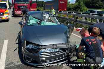 Unfall auf der A 43: Gelöster Reifen soll Auto getroffen haben