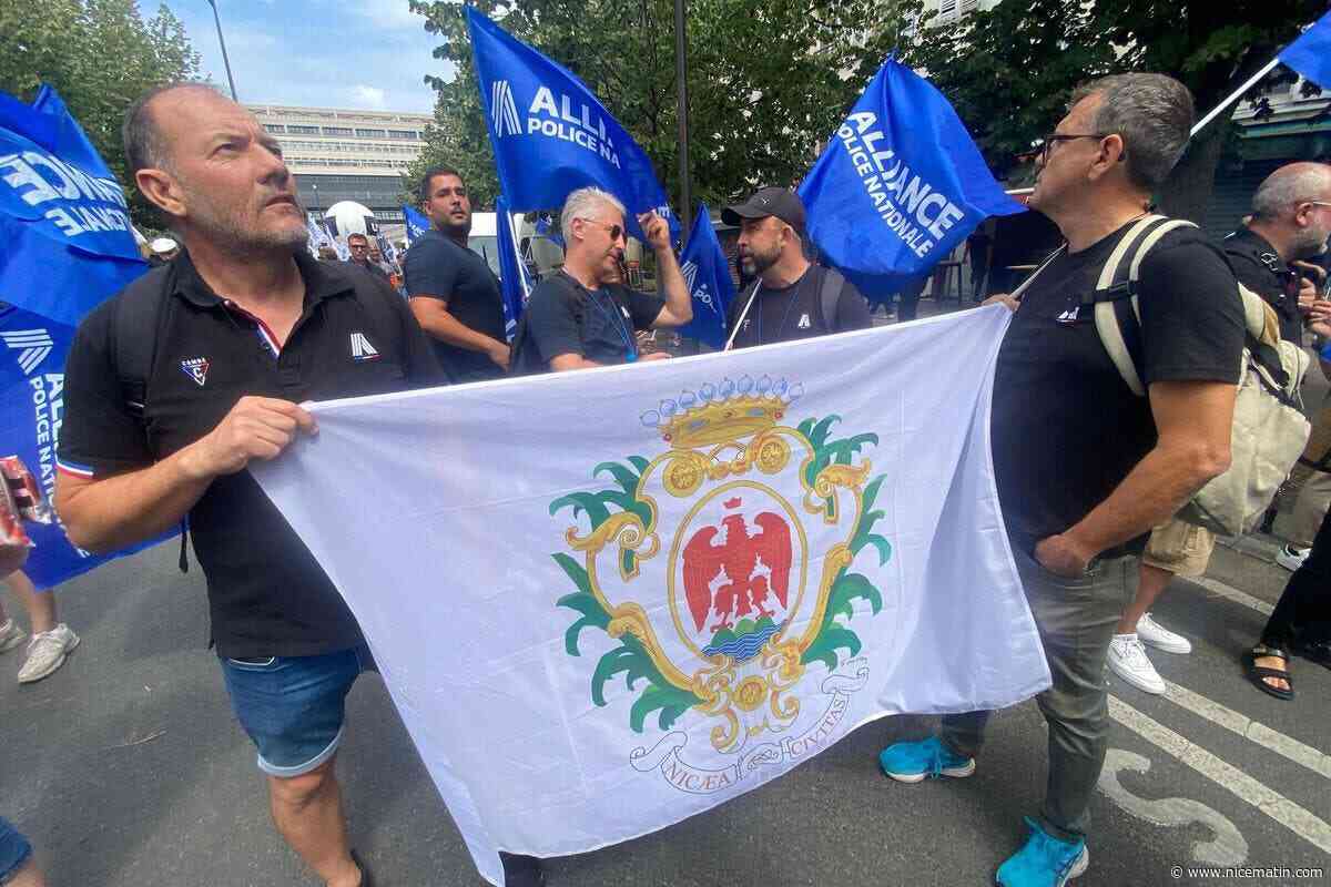 « On est encore à l’âge de pierre » : ces policiers venus de la Côte d’Azur ont défilé avec des miliers de collègues à Paris