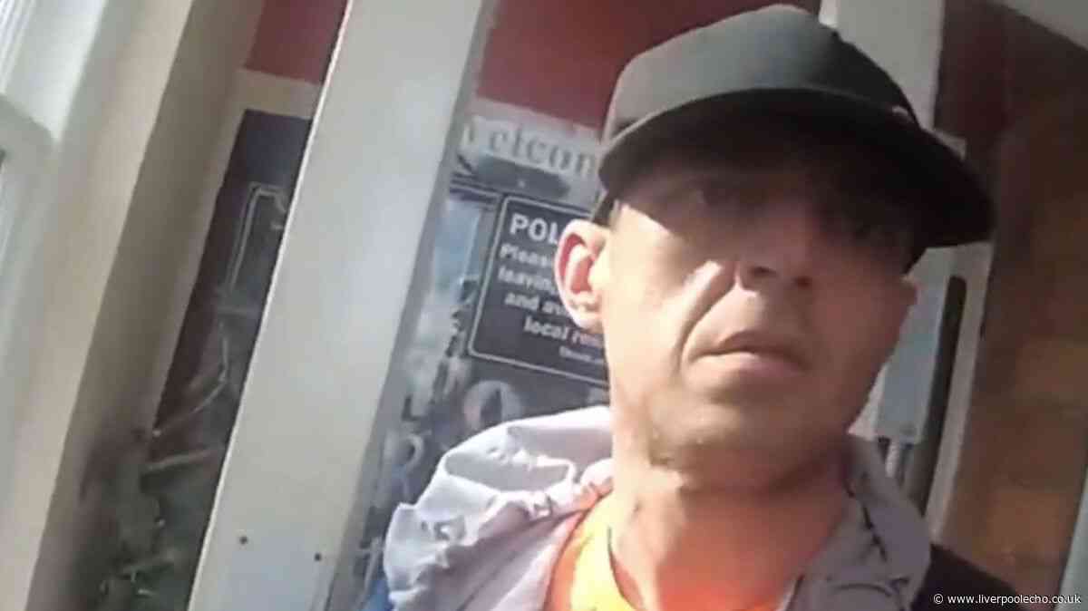 Moment shoplifter 'knew his time was up' after pretending to be his brother