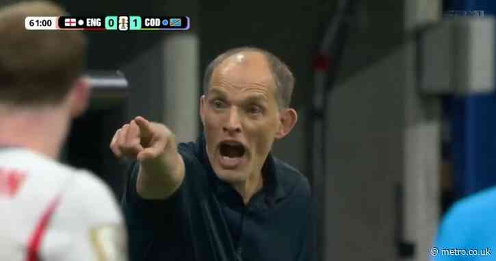 Thomas Tuchel rages at ‘struggling’ England star during DR Congo comeback
