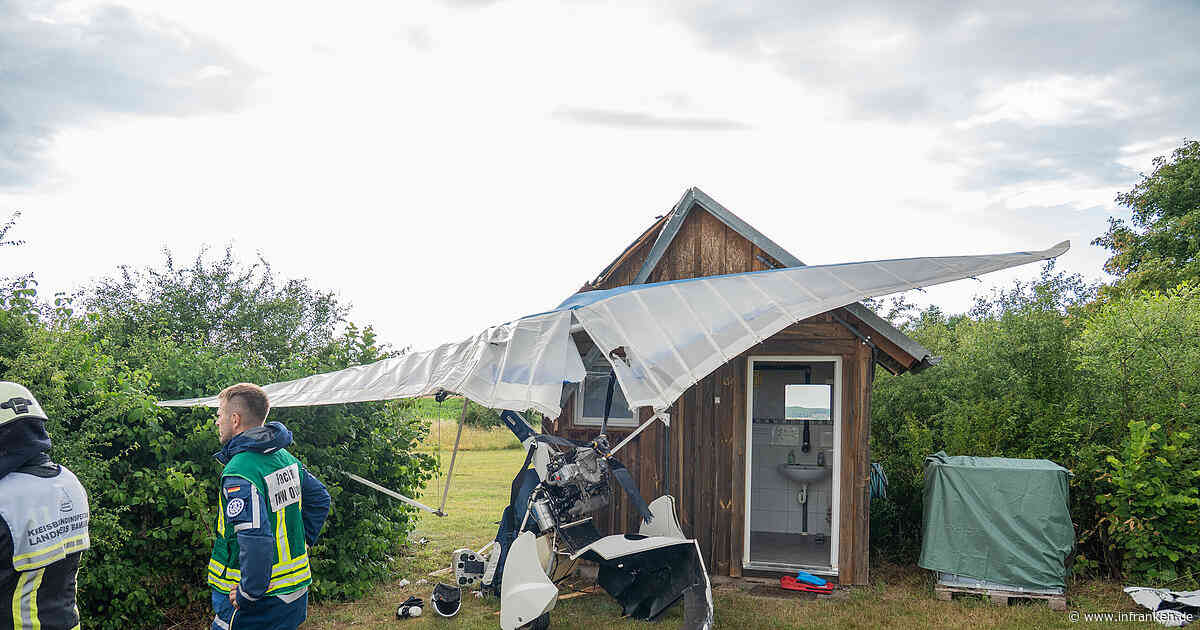 Burgebrach: Ultraleichtflugzeug abgestürzt - Pilot schwer verletzt