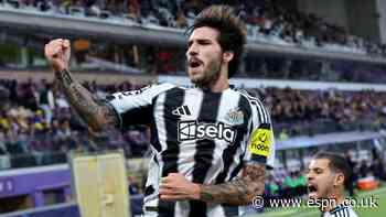 Sources: Spurs agree Tonali deal with Newcastle