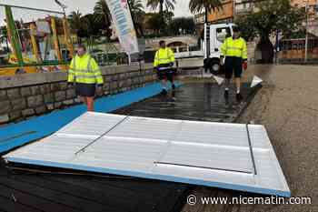 Victime des intempéries, l’espace handiplage des Sablettes à Menton, qui venait d’être inauguré, sera fermé ce mardi 2 juillet