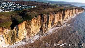 Man dies after van plunges over cliff at seaside spot