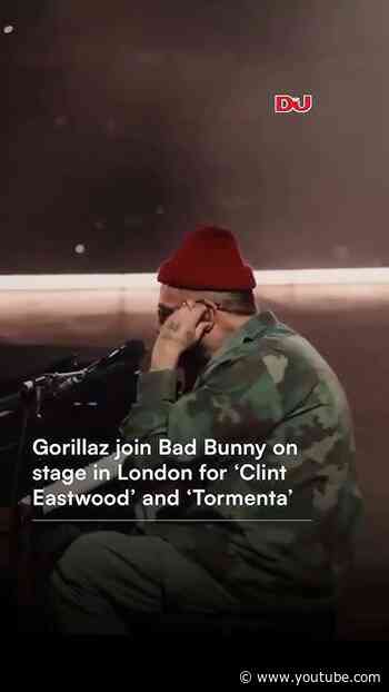 Bad Bunny Surprised His Fans By Bringing Gorillaz on Stage 🤯 #badbunny #gorillaz