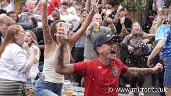 England fans celebrate across the country after Three Lions' dramatic win