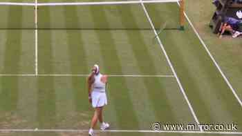 Wimbledon star launches racket in furious meltdown then breaks down in tears