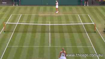 Teenage star bundled out of Wimbledon