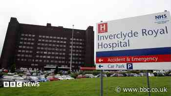 Water leaked into Inverclyde Royal Hospital after heavy rain