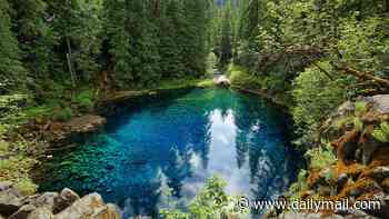 Its pristine azure waters entice tourists to swim... only to kill them moments later: Oregon's notorious 'Blue Pool' claims tourist, 21, as latest victim