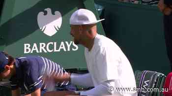 Kyrgios blows up at umpre in Wimbledon exit